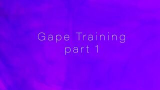 TS Sissy Bimbo Anal Gape Training Part 1
