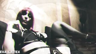Purple Hair Mistress Solo Goddess Femdom Dominatrix Eva Latex High Heels Fetish FULL IN ONLYFANS