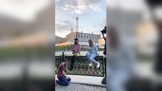 Domina Evgenia, Mistress Sandra - outdoor findom