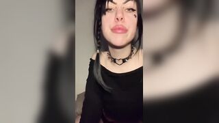 Stripping, Smoking And Masturbating Alt Slut
