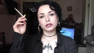 I love to keep smoking after swallowing cum