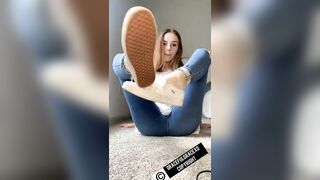 Look at, smell, and taste my feet with me