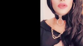 Arab Sissy Crossdresser MIKAH sucks her BIGGEST BBC Daddy Cock at Hotel Room - Sexy CD BJ