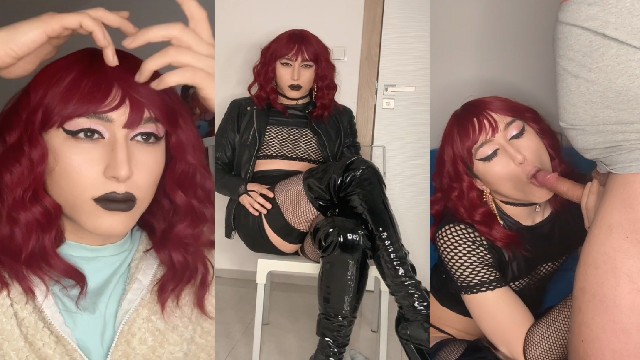 Sissy boy feminization with hard step daddy suck and fuck