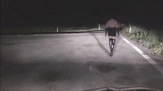 street whore black slut public outdoor flashing exposed compilation