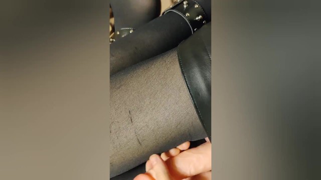 Leather Female Masturbation Blowjob Ejaculation Skirt crossdresser femboy Dildo Footjob Japanese