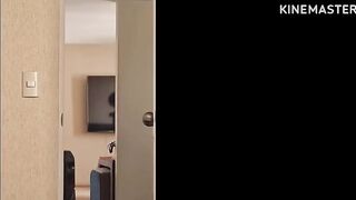 MY GIRLFRIEND IS NOT HERE AND LEAVES HER MOTHER AND MY GIRLFRIEND'S MOTHER ENTERS MY ROOM