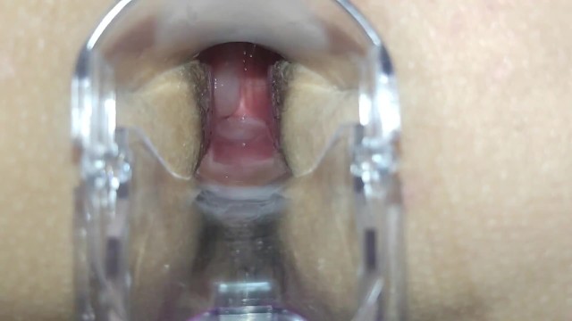I speculum on my ass and anal orgasms in doggy position