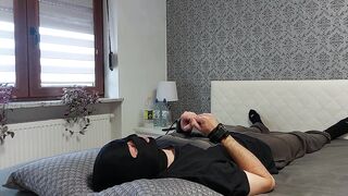 Wife came after Date, Cuckold Swallows Cum out of Condom and eat own cum for dessert