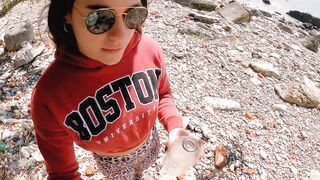 drinking pee with my best friend "belle amore" in the public park and peeing in public bathroom -4k-