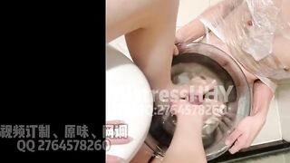 wash my feet with slave's cock