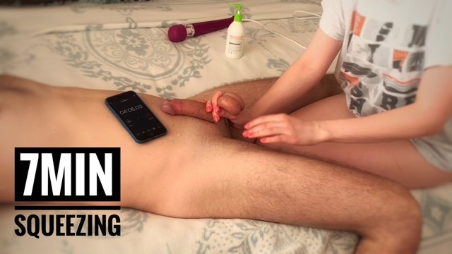 7 mins femdom balls massage