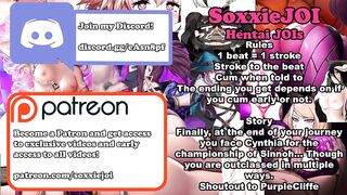 HENTAI JOI - Cynthia ends your Nuzlocke! (Small Penis Humiliation, Femdom, Netorare, CEI, Cucking)