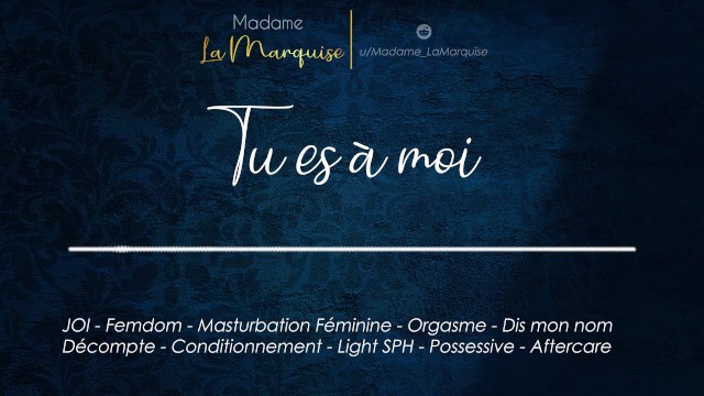 Tu es à moi [Audio porn JOI français]