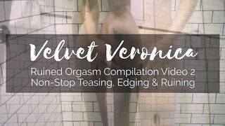 Cock Teasing & Ruining His Orgasm Repeatedly Femdom Compilation | Veronica
