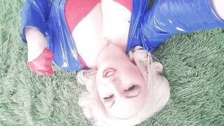 jerk off instruction from fetish MILF: hot blonde dirty talking with countdown! Arya Grander