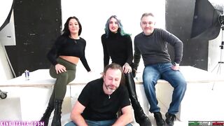 Foot Domination And The Loser Cums Inside His Pants While He Watches Feet of Two Goddesses FemDom