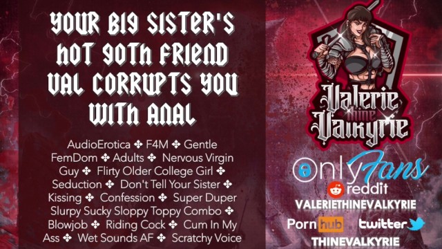 Your Big Sister's Hot Goth Friend Val Corrupts You With Anal [Audio]