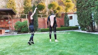 Whipping session for sissy slut with two Mistress. Full video on my Onlyfans ( link in bio)