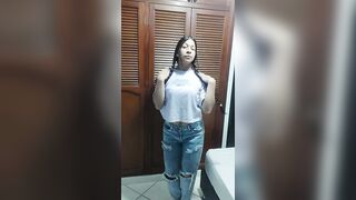 Beautiful hot babysitter changes for her boss