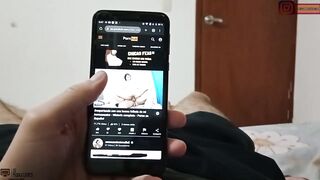 le doy una mamada a mi novio cachondo hasta hacerlo venir-porno en español