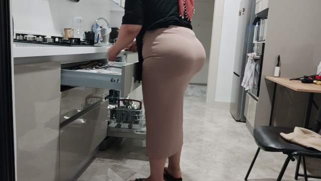 when i see my stepmother at work i enjoy watching i want to cum on her big ass.