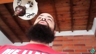 Boobs bouncing jumping jacks