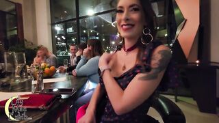 So embarrassed when husband had me remove my panties and show my pussy in a busy bar!