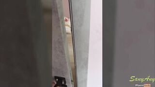 CUMming on Step Sister's blonde Hair while she was Playing the Game on her smartphone -XSanyAny