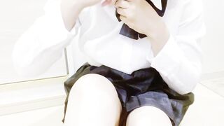 [Continuous cum! Squirting masturbation ♡] I squirted a lot if I attacked too much chestnut