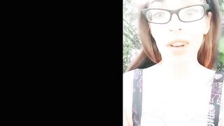 OutDoor Snap chat Slut Cums Hard and Pees