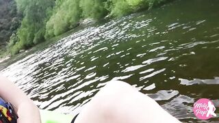 Flashing on a river and pee break