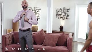 Iconmale - Hot Daddy Drew Sebastian Fantasizes Of His Stepson's Best Friend Zario Travezz's Fat Ass