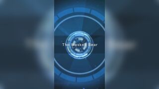 Masked Bear - Fat Chubby Daddy In Onesie Playing With Hard Cock, Big Tits and Belly