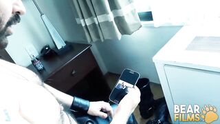 BEARFILMS Bear Sam Black Masturbates And Anal Plays Solo