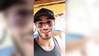 Liam sexy man from Colombia masturbates on the farm his family discovers him