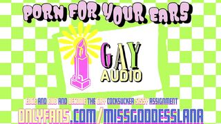 Edge and rub and become the gay cocksucker sissy assignment