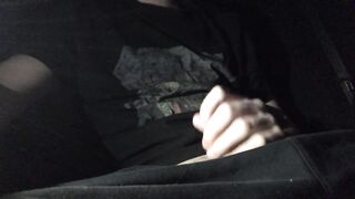 hot boy jerk off in car