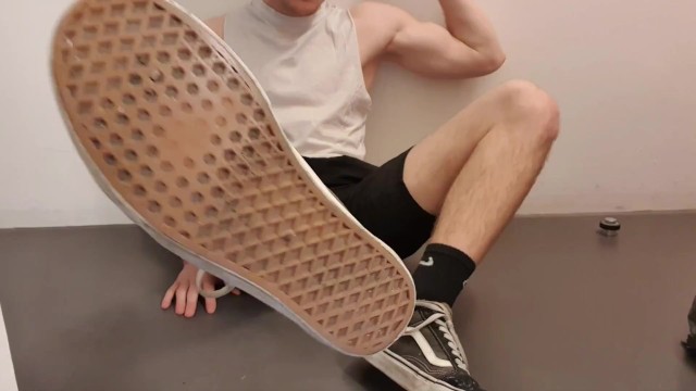 Horny Soccer Player Jerk off and Feet Domination - Part 1