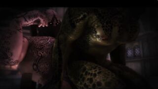 Demon Has Fun With Temple Wench