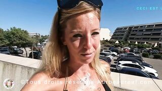 MEGA BUKKAKE AMATEUR GEANT sur la plage avec Aurbeaureal, Avamoore et Lilly_love