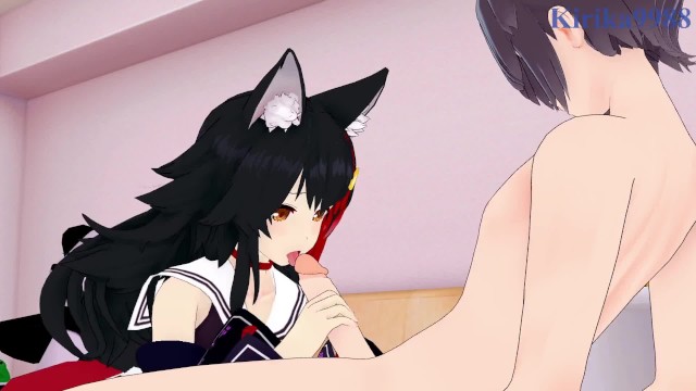 Ookami Mio and I have intense sex in the bedroom. - Hololive VTuber Hentai