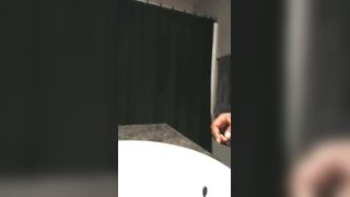 Humping Bathroom Sink Counter Again With My Hairy Black Pussy