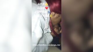 Cheating 18 year old red head thot gave me a blowjob. Subscribe to my ONLYFANS it’s FREE ????????????