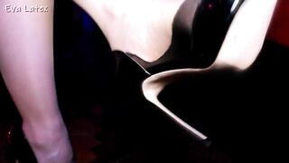 Femdom Mistress Eva Latex Fetish Dominatrix Leather Big Ass Milf Stockings BDSM Solo Hot Kink German