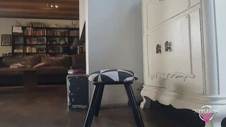 nippleringlover big dildo fucking pierced pussy - big labia rings - huge nipple rings - high boots