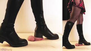 Best Friend's Bootjob Addiction, Riding Boots - CBT, Shoejob, Ballbusting, HIgh Boots, Trample