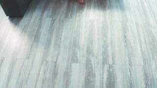 Femdom lock his dick in chastity belt and then milk and handjob with dirty talk