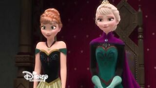 Princess Anna and lesbian sex with a big-breasted woman | disney princess