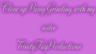 Close up pussy grinding with my stepsister
